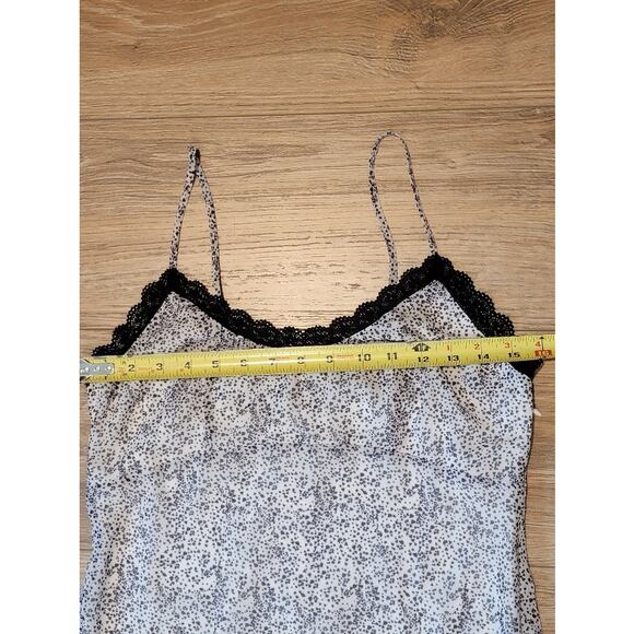 NEW Kimchi Blue Mini Dress Y2k Slip Lace Trim Chiffon Small White Black - Picture 10 of 12